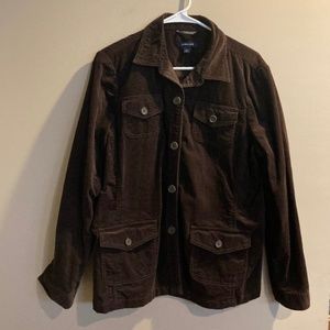 Lands' End Corduroy Button Down Jacket
